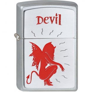 Zippo Hunkered Devil Emblem